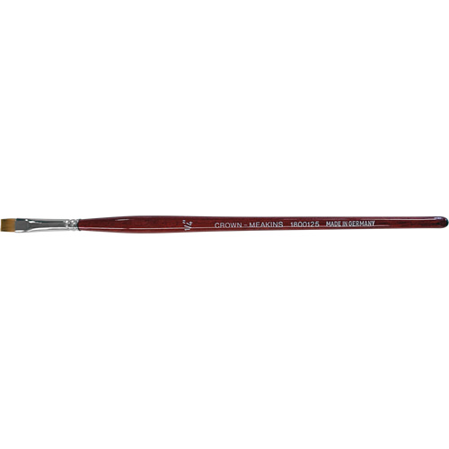 Pinceau plat pour artiste, Largeur de la brosse de 1/4", Synth&eacute;tique, Manche &agrave; Bois Air Extreme Inc.