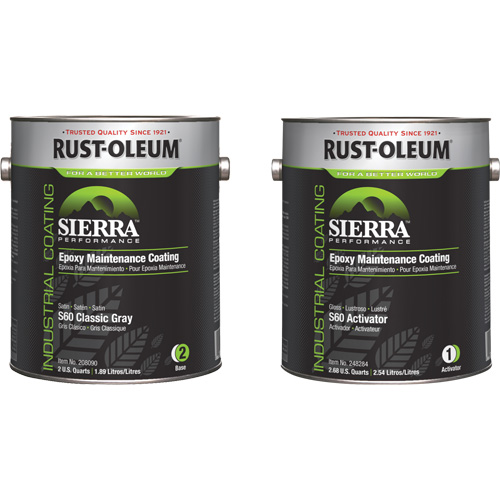 Trousse de rev&ecirc;tement dentretien &eacute;poxydique &agrave; base deau Sierra S60, Gallon, Gris Air Extreme Inc.