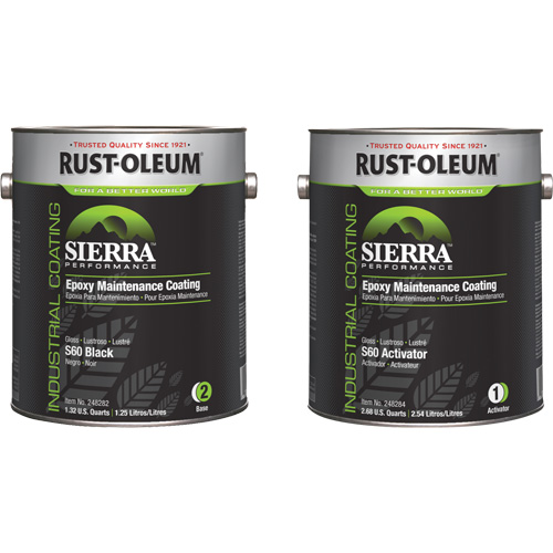 Trousse de rev&ecirc;tement dentretien &eacute;poxydique &agrave; base deau Sierra S60, Gallon, Noir Air Extreme Inc.