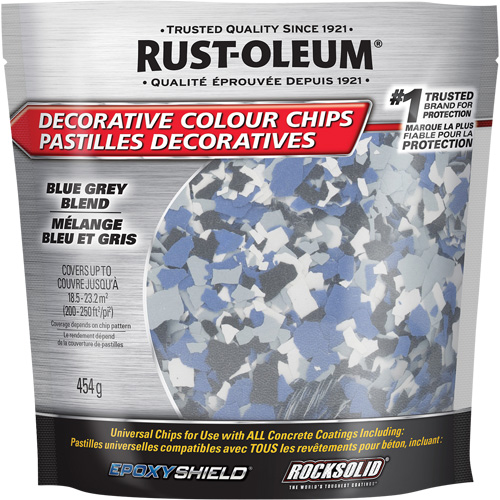 Decorative Colour Chips, 474 g, Bag, Blue Grey Blend Air Extreme Inc.