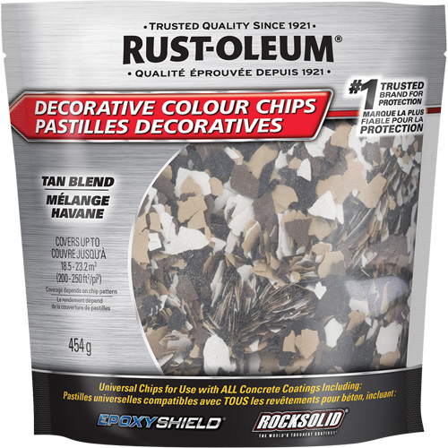 Decorative Colour Chips, 474 g, Bag, Tan Blend Air Extreme Inc.