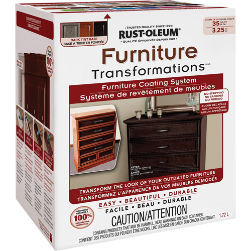 Syst&egrave;me de rev&ecirc;tement de meubles Furniture Transformations, 1,72 L, Trousse, Base &agrave; teinter Air Extreme Inc.