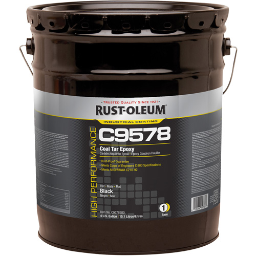 &eacute;poxy &agrave; base de goudron de houille et &agrave; haute teneur en solides du syst&egrave;me C9578, 4 gal., Seau Air Extreme Inc.