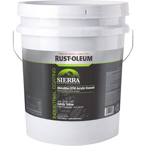 Sierra Performance MetalMax&reg; Plus DTM Acrylic Enamel, 5 gal., Pail, Yellow Air Extreme Inc.