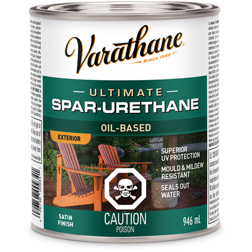 Rev&ecirc;tement &agrave; fini diamant pour bois Varathane, 946 ml, Transparent, Satin Air Extreme Inc.