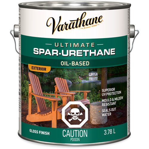 Fini diamant pour bois Varathane ext&eacute;rieur, 3,78 L, Transparent, Brillant Air Extreme Inc.