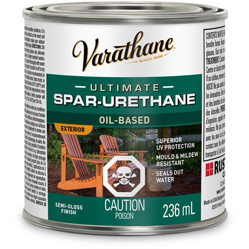 Fini diamant pour bois Varathane ext&eacute;rieur, 236 ml, Transparent, Semi-brillant Air Extreme Inc.