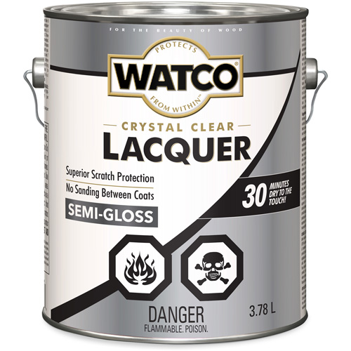 Laque pour bois Watco, 3,78 L, Transparent, Semi-brillant Air Extreme Inc.