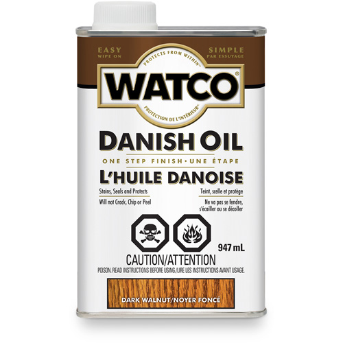 Watco&reg; Danish Oil, 947 ml, Dark Walnut, Transparent Air Extreme Inc.