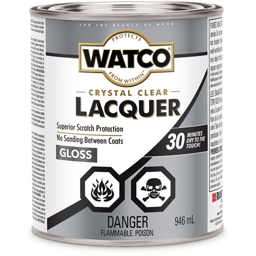 Watco&reg; Lacquer Wood Finish, 946 ml, Clear, Gloss Air Extreme Inc.