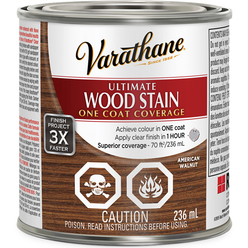 Varathane&reg; Ultimate Wood Stain, 236 ml, American Walnut Air Extreme Inc.