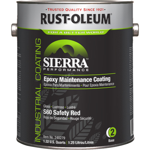 Composant de base du rev&ecirc;tement dentretien pour plancher Sierra Performance S60, 1 gal., &agrave; l'eau, Brillant, Rouge Air Extreme Inc.