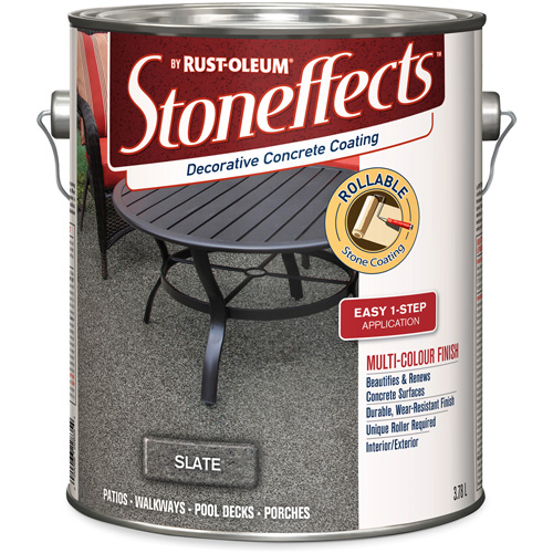Rev&ecirc;tement de b&eacute;ton d&eacute;coratif Stoneffects, 3,4 L, &agrave; solvants, Textur&eacute;, Gris Air Extreme Inc.
