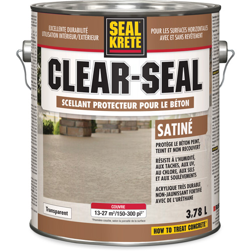 Produit d&eacute;tanch&eacute;it&eacute; protecteur Seal-Krete, 3,78 L, &agrave; l'ur&eacute;thane, Satin, Transparent Air Extreme Inc.