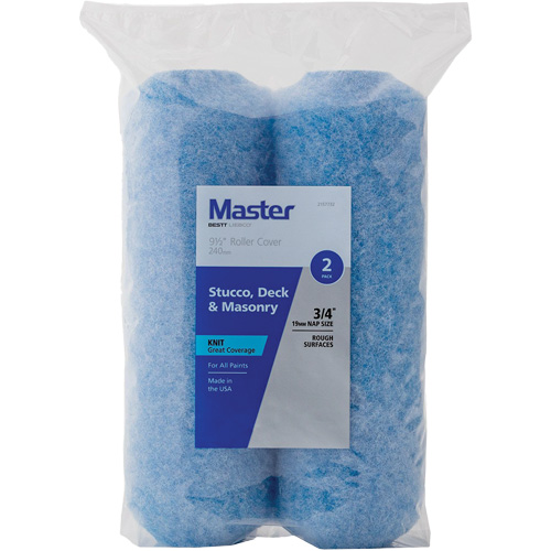 Master Textured Walls Roller Cover, 19 mm (3/4") Nap, 240 mm (9-1/2") L Air Extreme Inc.
