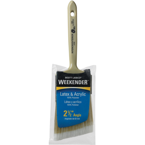 Weekender Angle Paint Brush, Polyester, Plastic Handle, 2-1/2" Width Air Extreme Inc.