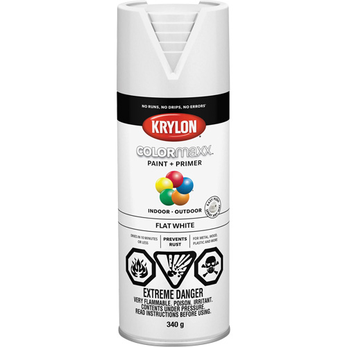 Appr&ecirc;t + peinture COLORmaxx, Blanc, Tr&egrave;s mat, 12 oz, Canette a&eacute;rosol Air Extreme Inc.
