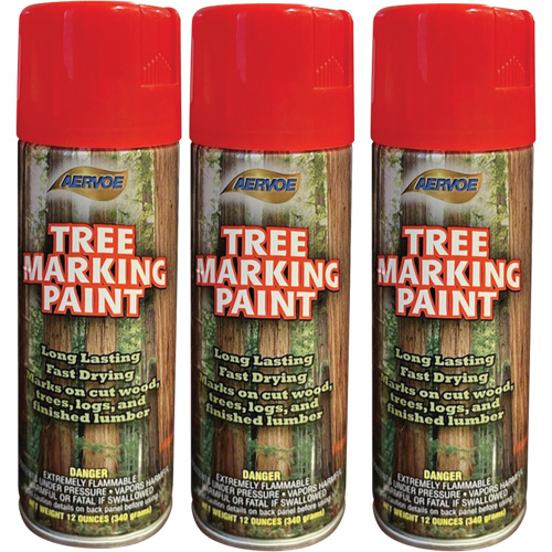 Aervoe 690 Fluorescent Tree Marking Paint, Fluorescent Red, 16 oz. Air Extreme Inc.