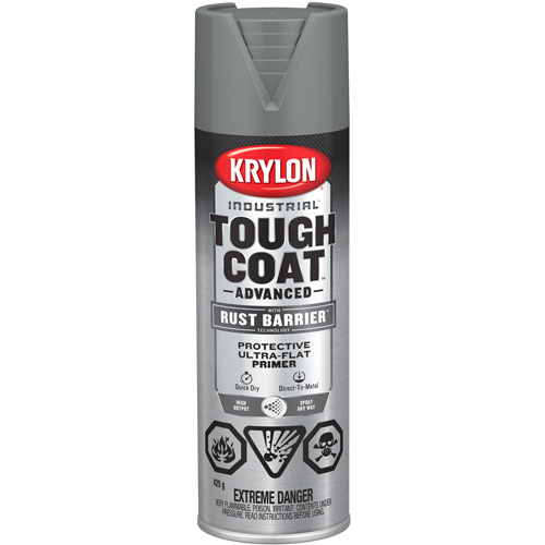 Peinture Tough Coat avec technologie Rust Barrier, Appr&ecirc;t gris, Ultra-mat, 425 g, Canette a&eacute;rosol Air Extreme Inc.