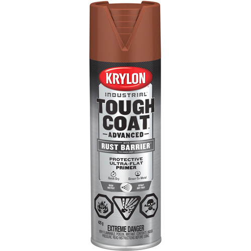 Tough Coat&reg; Advanced Paint with Rust Barrier Technology, Red Oxide Primer, Ultra-Flat, 425 g, Aerosol Can Air Extreme Inc.