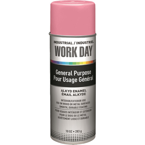 Industrial Work Day Paint, Pink, Gloss, 10 oz., Aerosol Can Air Extreme Inc.