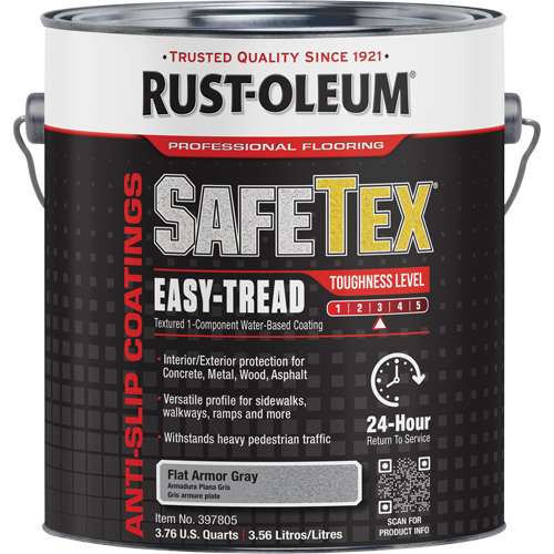 Rev&ecirc;tement d'acrylique SafeTex Easy-Tread, 1 gal., &agrave; l'eau, Plat/Textur&eacute;, Gris Air Extreme Inc.