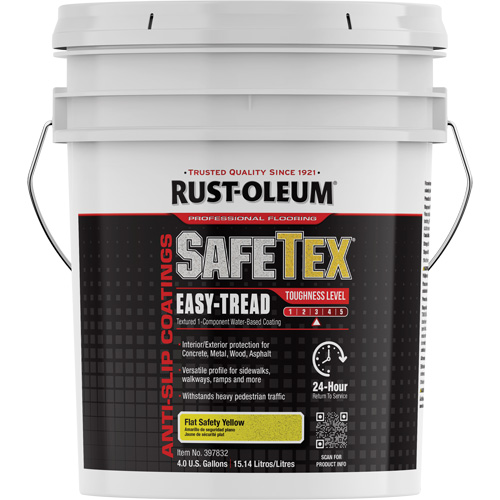Rev&ecirc;tement d'acrylique SafeTex Easy-Tread, 4 gal., &agrave; l'eau, Plat/Textur&eacute;, Jaune Air Extreme Inc.