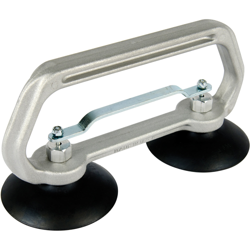 Vacuum Cups - Heavy-Duty Double Cup, 50 lbs. Capacity, 4", Pull-bar, 10" Handle Length Air Extreme Inc.