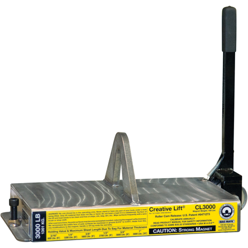 Creative Lift&reg; Magnets, 3000 lbs. (1.5 tons) Holding Cap., 19-1/4" L x 10-1/2" W x 7" H Air Extreme Inc.