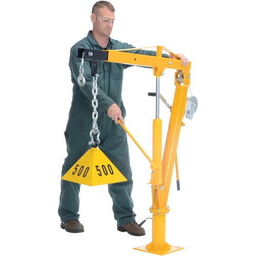 Winch Operated Truck Jib Crane, 1000 lbs. (0.5 tons) Capacity, 86-1/2" Max. Clearance Air Extreme Inc.