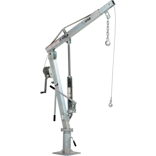 Winch Operated Truck Jib Crane, 500 lbs. (0.25 tons) Capacity, 99" Max. Clearance Air Extreme Inc.