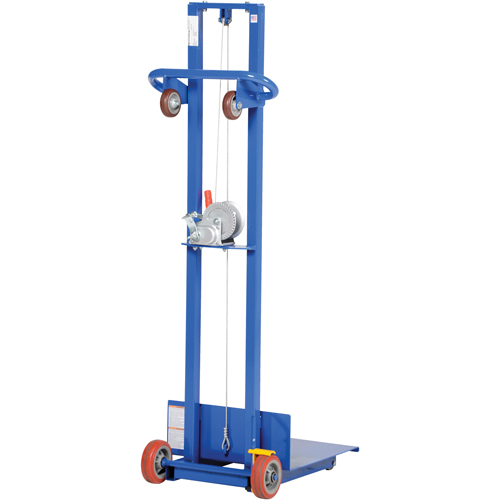 Empileur &agrave; plateforme, M&eacute;canisme Treuil manuel, Capacit&eacute; de 400 lb, Levage max de 58" Air Extreme Inc.