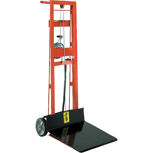 Platform Lift Stacker , Hand Winch Operated, 750 lbs. Capacity, 40" Max Lift Air Extreme Inc.