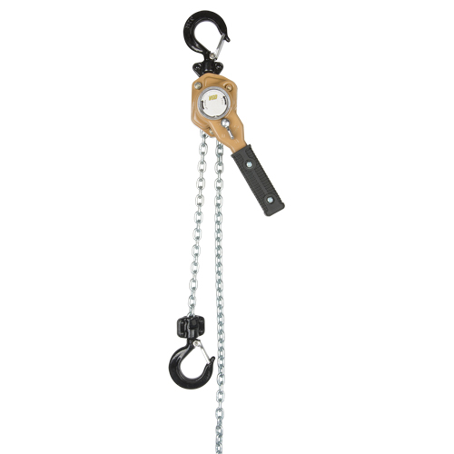 Heavy Duty Gold Series Lever Chain Hoist, 10' Lift, 500 lbs. (0.25 tons) Capacity, Alloy Steel Chain Air Extreme Inc.