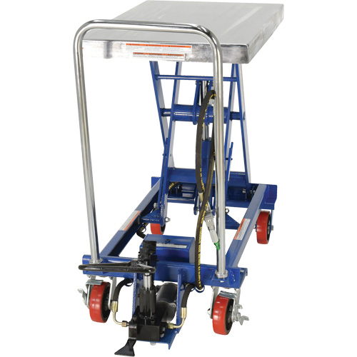 Pneumatic Hydraulic Scissor Lift Table, Steel, 32-1/2" L x 19-3/4" W, 1000 lbs. Cap. Air Extreme Inc.