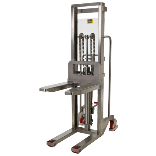 Hefti-Lift Load Stacker, Foot Pump Operated, 880 lbs. Capacity, 59" Max Lift Air Extreme Inc.