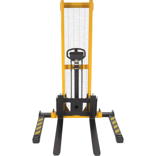 Manual Hydraulic Stacker, Hand Pump Operated, 2000 lbs. Capacity, 63" Max Lift Air Extreme Inc.