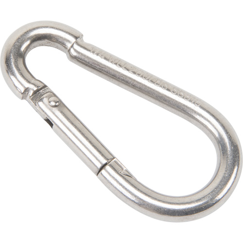 Mousqueton en acier inoxydable, 260 lb (0,13 tonne) Charge d'utilisation max., 1/4" Taille, 3/8" Oeil Air Extreme Inc.