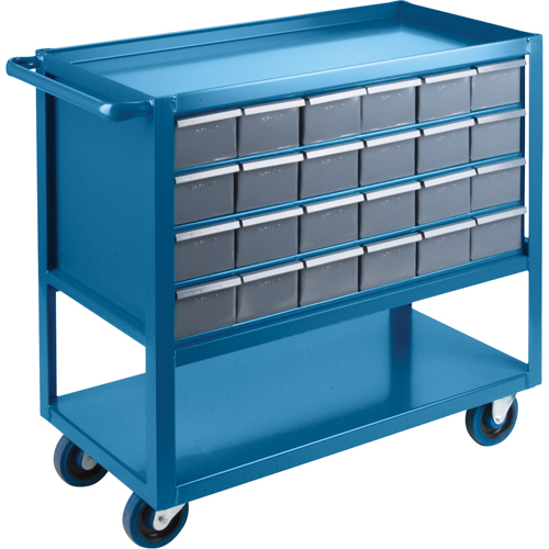 Chariot &agrave; tablette avec tiroir, 1200 lb Capacit&eacute;, Acier, 18" x la, 35" x ha, 36" p, Roues en Caoutchouc, Enti&egrave;rement soud&eacute;, 24 tirroirs Air Extreme Inc.