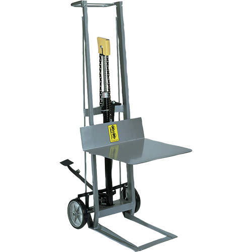 Gerbeur hydraulique &agrave; plateforme, M&eacute;canisme Pompe au pied, Capacit&eacute; de 400 lb, Levage max de 40" Air Extreme Inc.