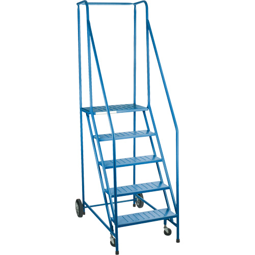 CSA-Certified Rolling Step Ladder, 5 Steps, 22" Step Width, 46" Platform Height, Steel Air Extreme Inc.