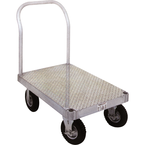 Diable en aluminium, 24" la x 48" lo, 2000 lb cap, Roues Caoutchouc Air Extreme Inc.