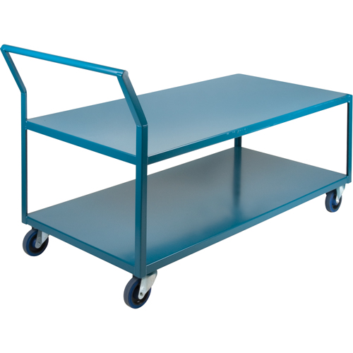 Heavy-Duty Low Profile Shop Carts, 2 Tiers, 24" W x 60" D x 40" H, 1200 lbs. Cap. Air Extreme Inc.
