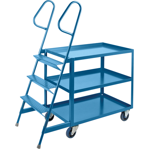 Stock Picking Carts, Steel, 24" W x 52" D, 3 Shelves, 1200 lbs. Capacity Air Extreme Inc.