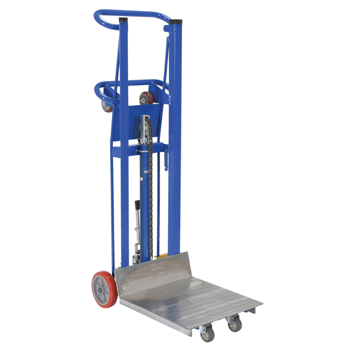 Gerbeur &agrave; plateforme hydraulique, M&eacute;canisme Pompe au pied, Capacit&eacute; de 750 lb, Levage max de 52" Air Extreme Inc.