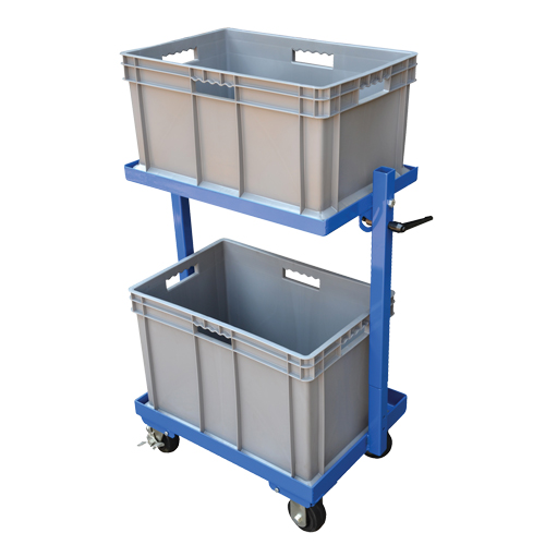 Stock Cart, Steel, 30-11/16" W x 19-1/4" D, 2 Shelves, 200 lbs. Capacity Air Extreme Inc.