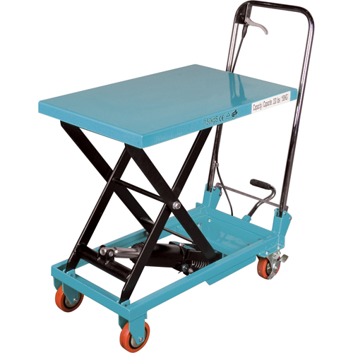 Table &eacute;l&eacute;vatrice robuste &agrave; ciseaux hydraulique, 27-1/2" lo x 17-3/4" la, Acier, Capacit&eacute; 330 lb Air Extreme Inc.