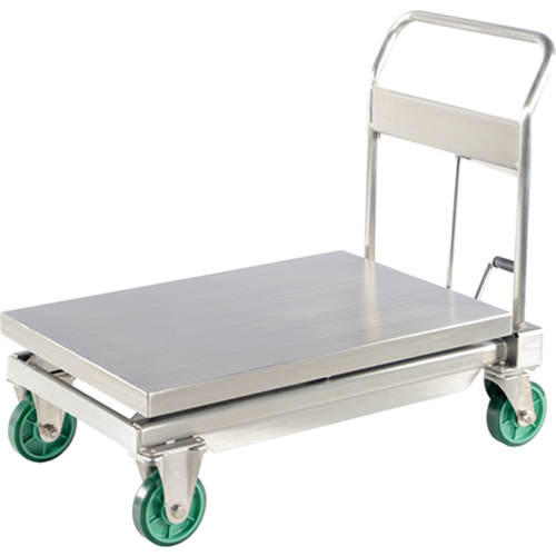 Hydraulic Scissor Lift Table, 35-1/2" L x 19-3/4" W, Stainless Steel, 1100 lbs. Capacity Air Extreme Inc.