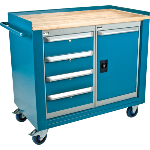 Industrial Duty Mobile Service Workbenches, Wood Surface Air Extreme Inc.