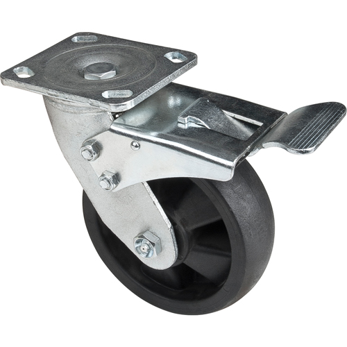 Roulettes haute temp&eacute;rature, Pivotant avec frein, 6" (152,4 mm), Nylon, 880 lb (399 kg) Air Extreme Inc.